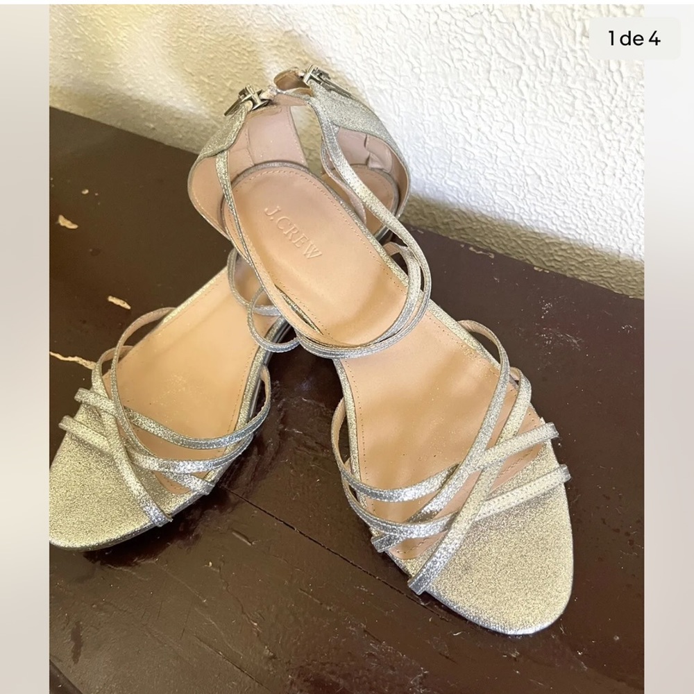 J.Crew Glitter sandals size 9.5